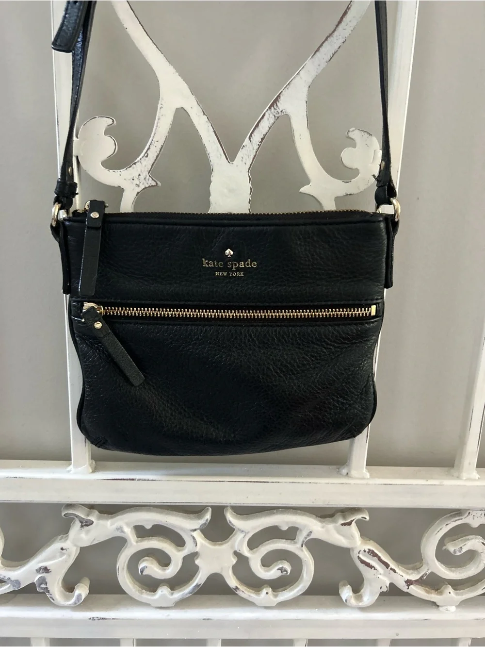Kate Spade Cobble Hill Tenley Black Pebbled Leather Crossbody Bag